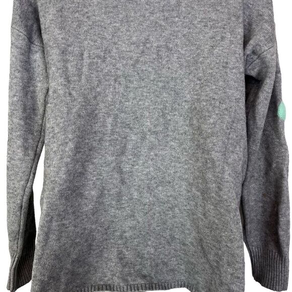 PATRIZIA LUCA MILANO Gray Long Sleeve Pullover Dot Embroidered Sweater sz XS - Picture 13 of 16